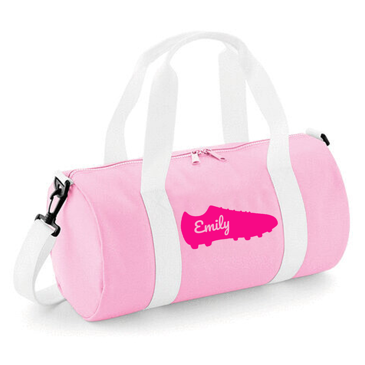 Personalised Football Boot Barrel Bag | Kids Sports Holdall with Name