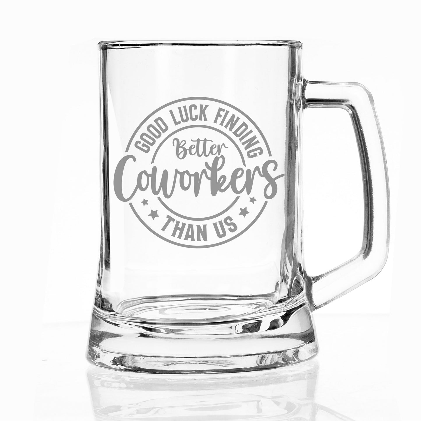 Better Coworker Engraved Beer Tankard Glass – Leaving Gift for Colleagues