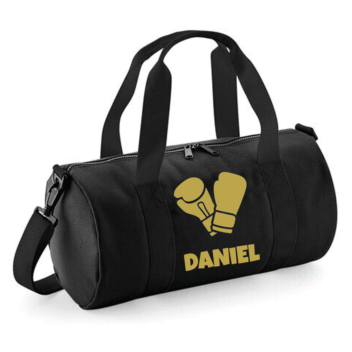 Personalised Boxing Gloves Barrel Bag | Kids Sports Holdall with Name