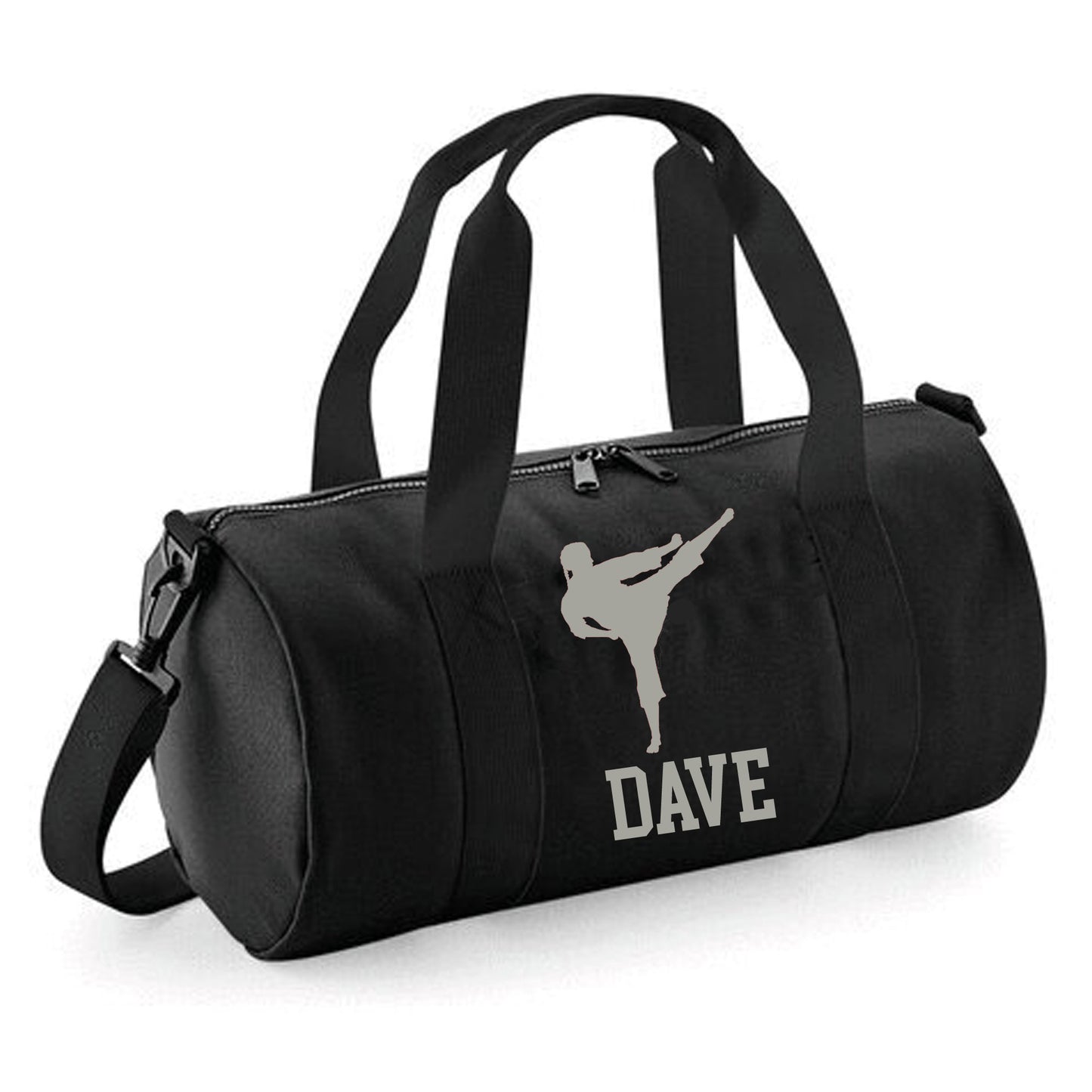 Personalised Karate Kick Design Barrel Bag for kids