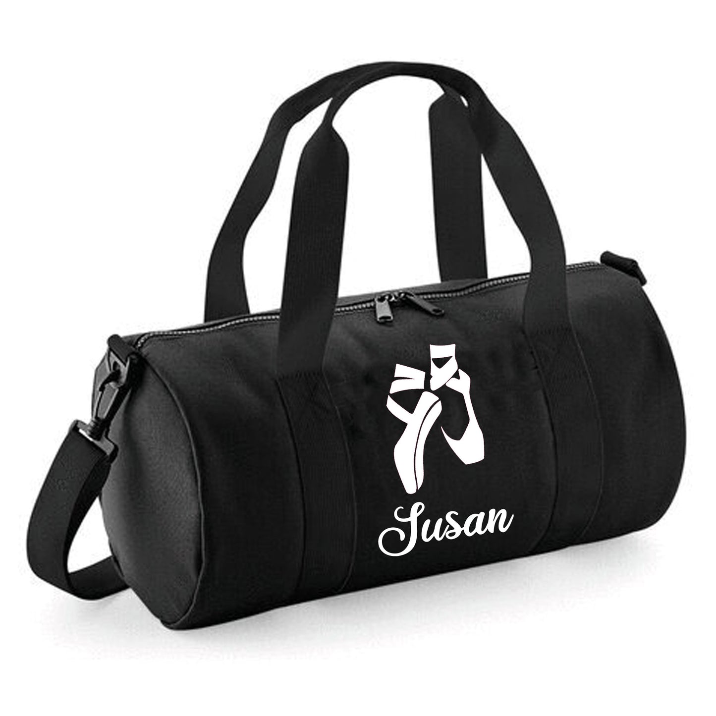 Personalised Ballet Shoes Design Barrel Bag for Girls