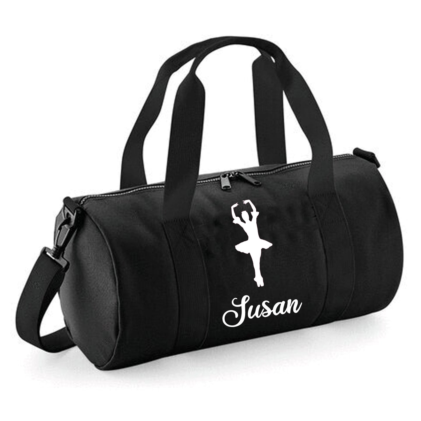 Personalised Ballerina Design Barrel Bag for Girls