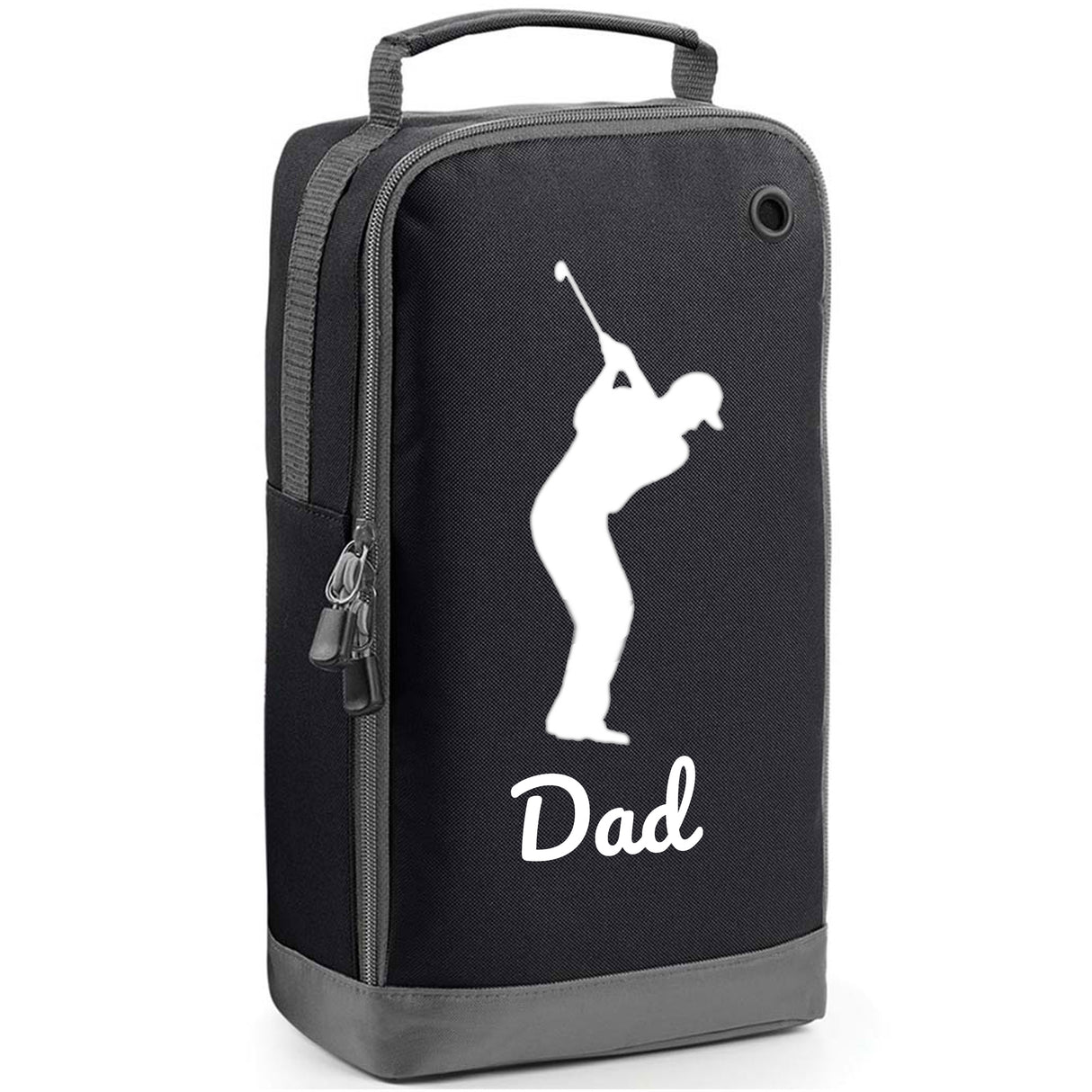 Personalised Golf Shoe Bag with Male Golfer & Name or Initials - Always Looking Good -