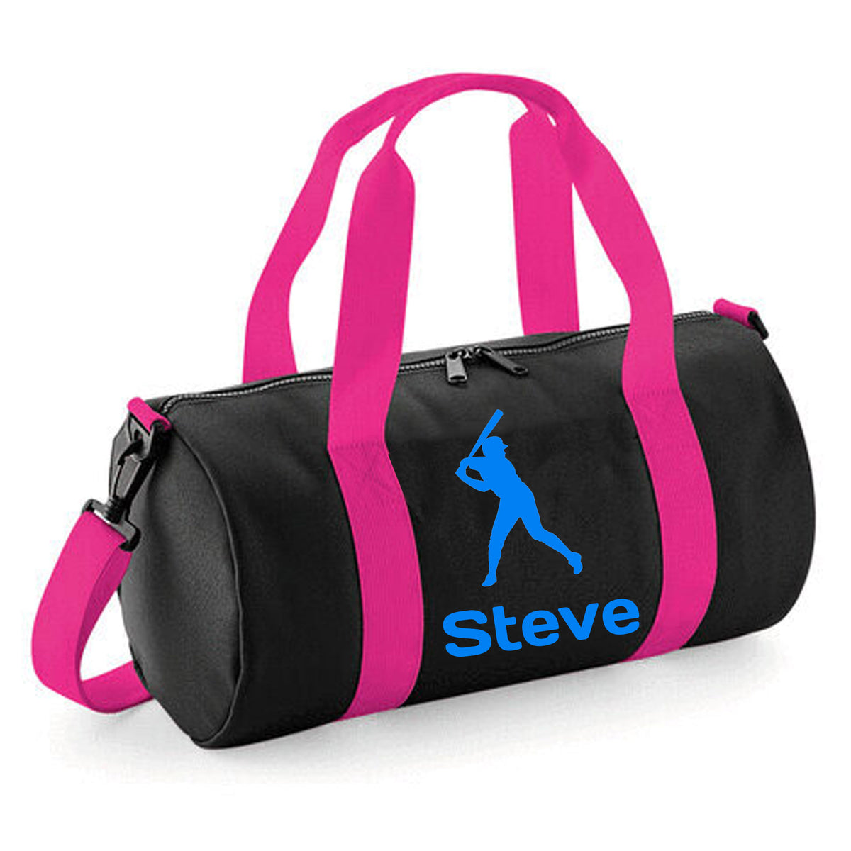 Personalised Baseball Barrel Bag | Kids Sports Holdall with Name
