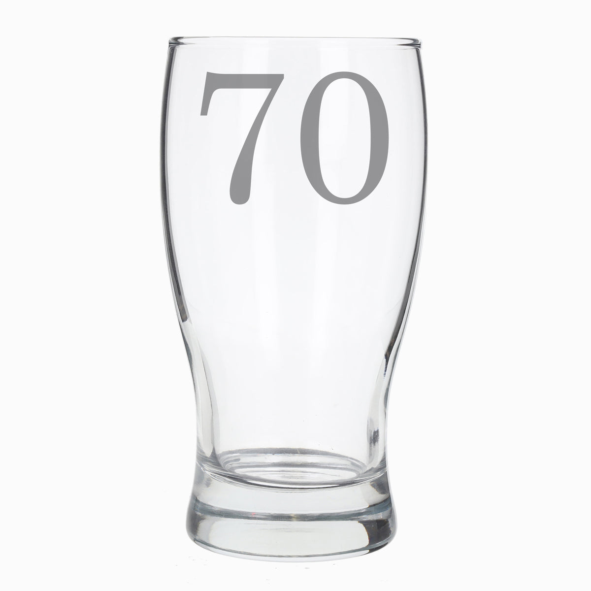 Name and Age Engraved Pint Glass – Personalised Birthday Gift