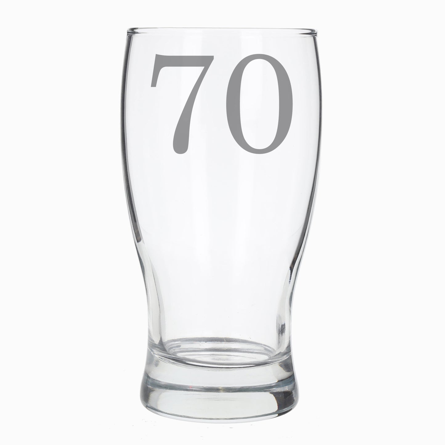 Engraved Age & Name Pint Glass & Coaster Set – Personalised Birthday Gift