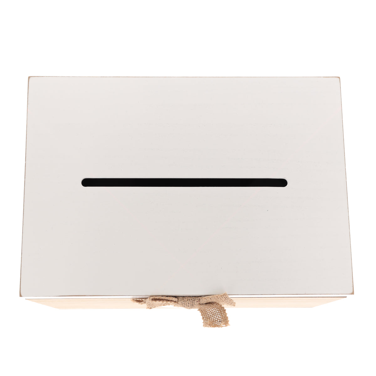 Blank Wedding or Party Card White & Wooden Memory PostBox Craft Create your Own - Always Looking Good -