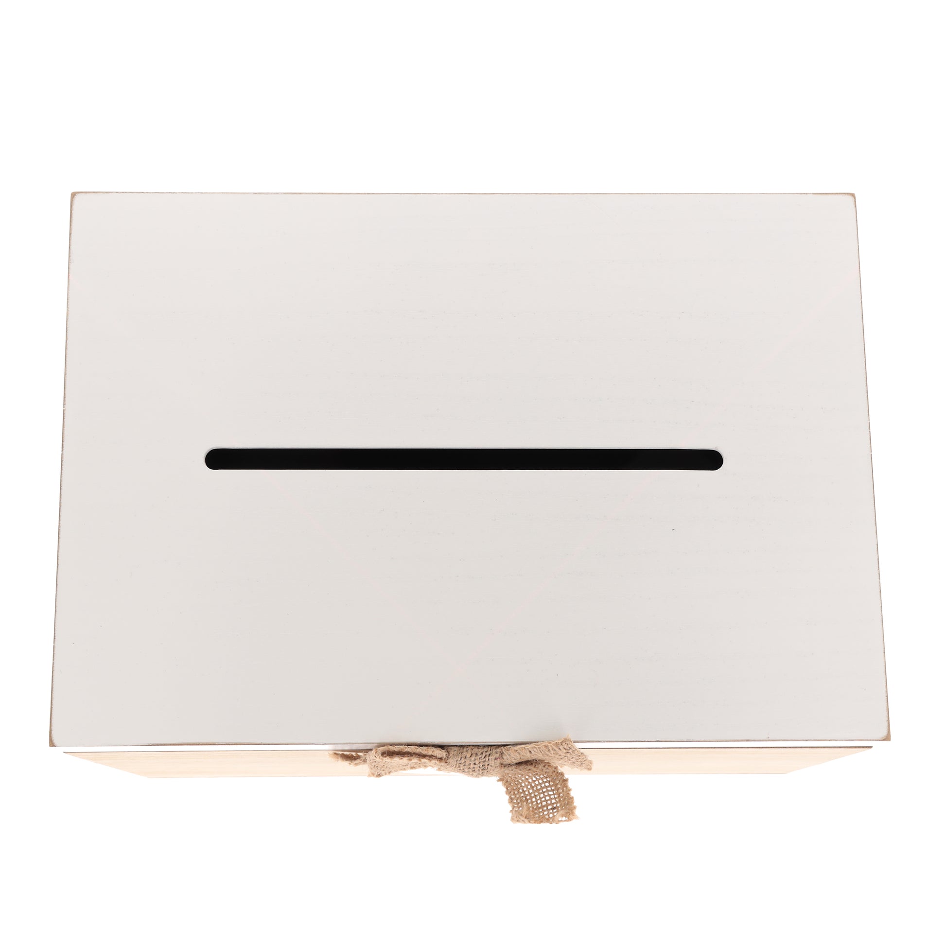 Blank Wedding or Party Card White & Wooden Memory PostBox Craft Create your Own  - Always Looking Good -