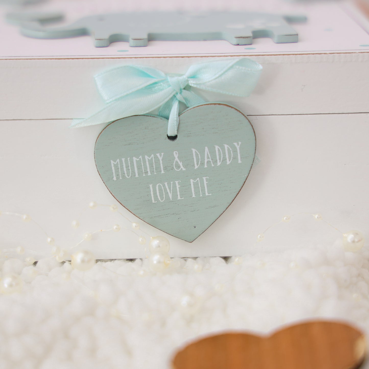 Blue Personalised Baby Keepsake Box  - Always Looking Good -   