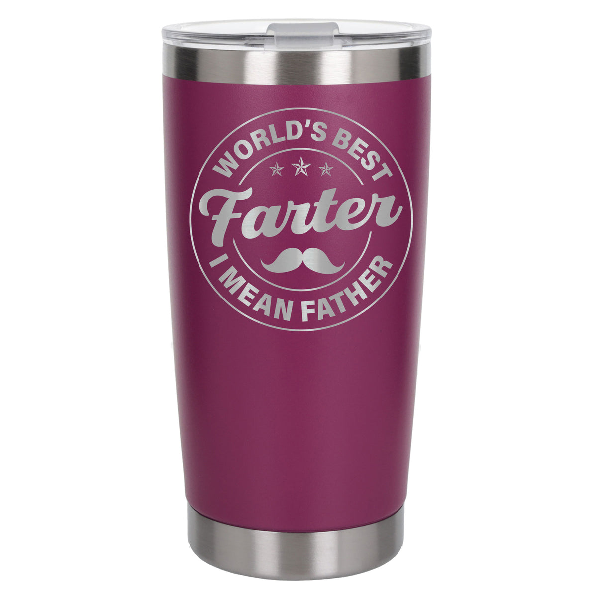 Best Farter I Mean Father Engraved Travel Mug for Dad