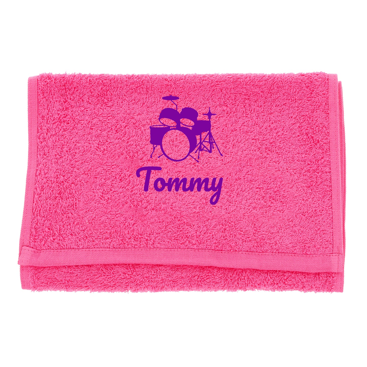 Personalised Embroidered Drummer Towel  - Always Looking Good -   