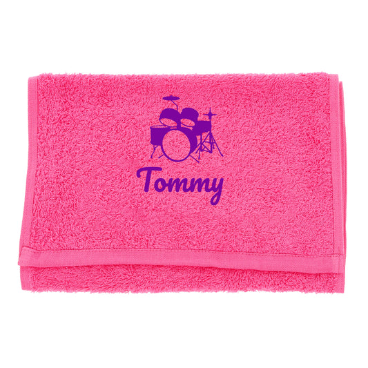 Personalised Embroidered Drummer Towel - Always Looking Good -