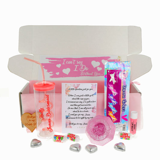 Personalised Flower Girl Proposal Pink Juice Cup Gift  - Always Looking Good -   