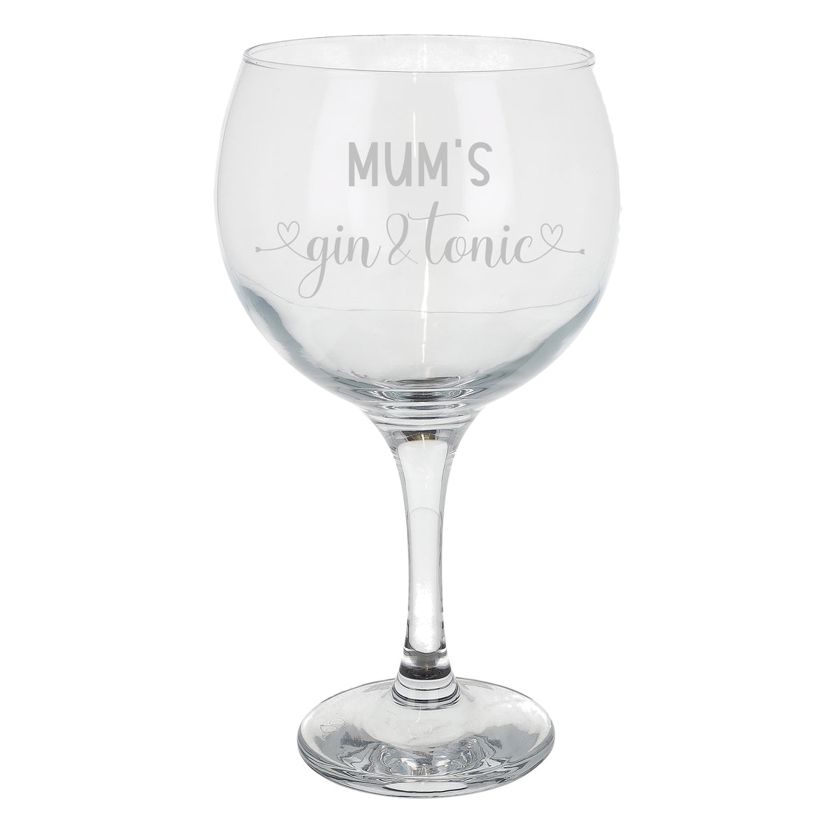 Engraved Personalised Gin & Tonic Glass with Name