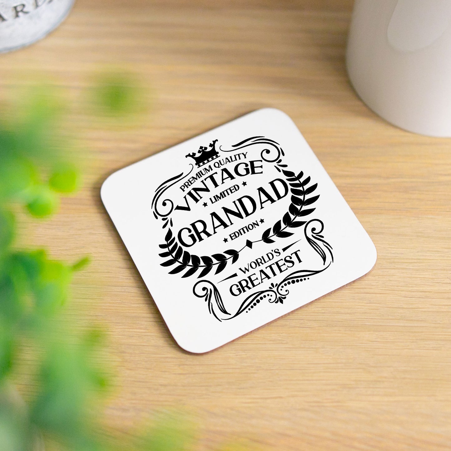 Vintage Worlds Greatest Grandad Mug and/or Coaster  - Always Looking Good - Printed Coaster On Its Own  