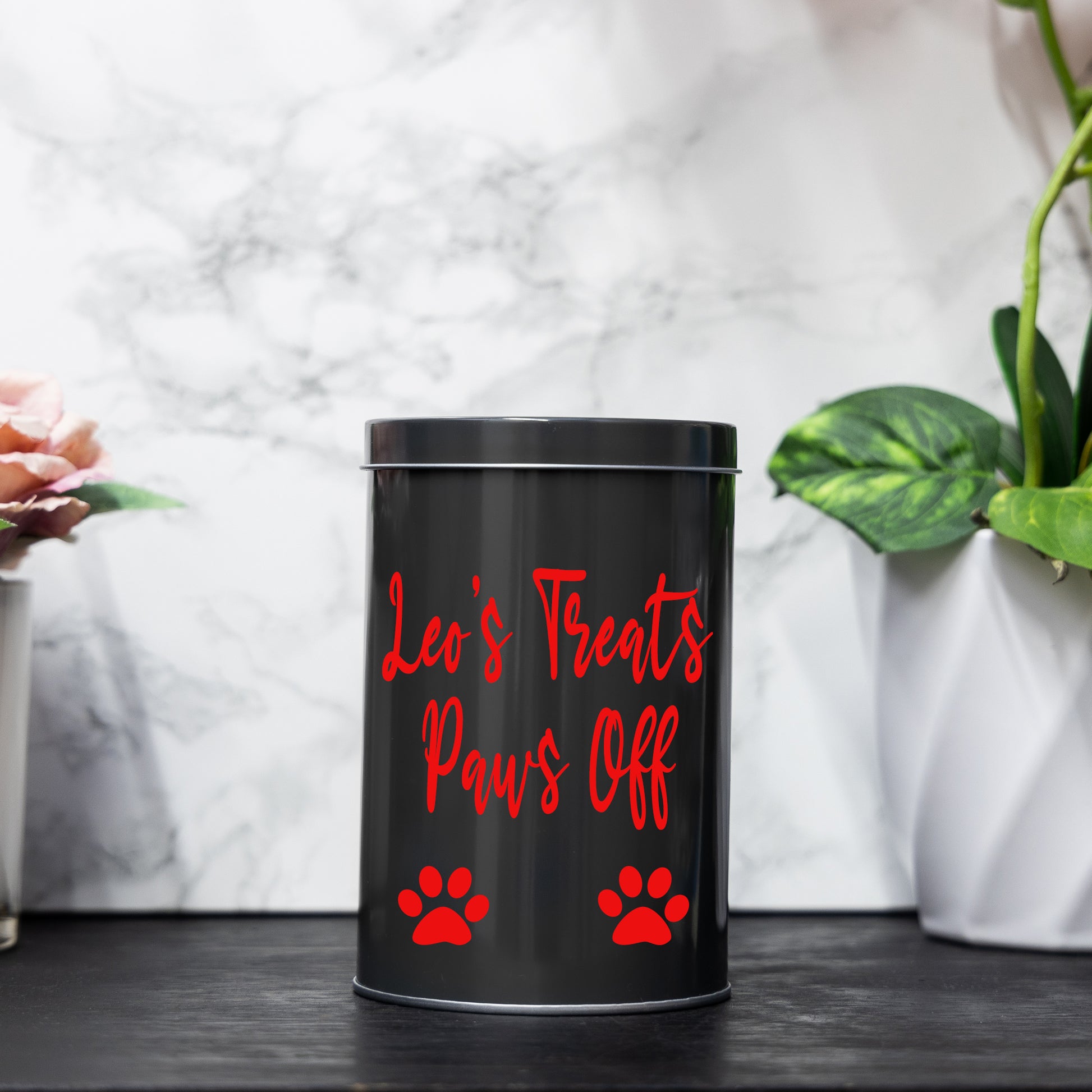 Personalised Dog Treat Storage Tin Gift  - Always Looking Good -   