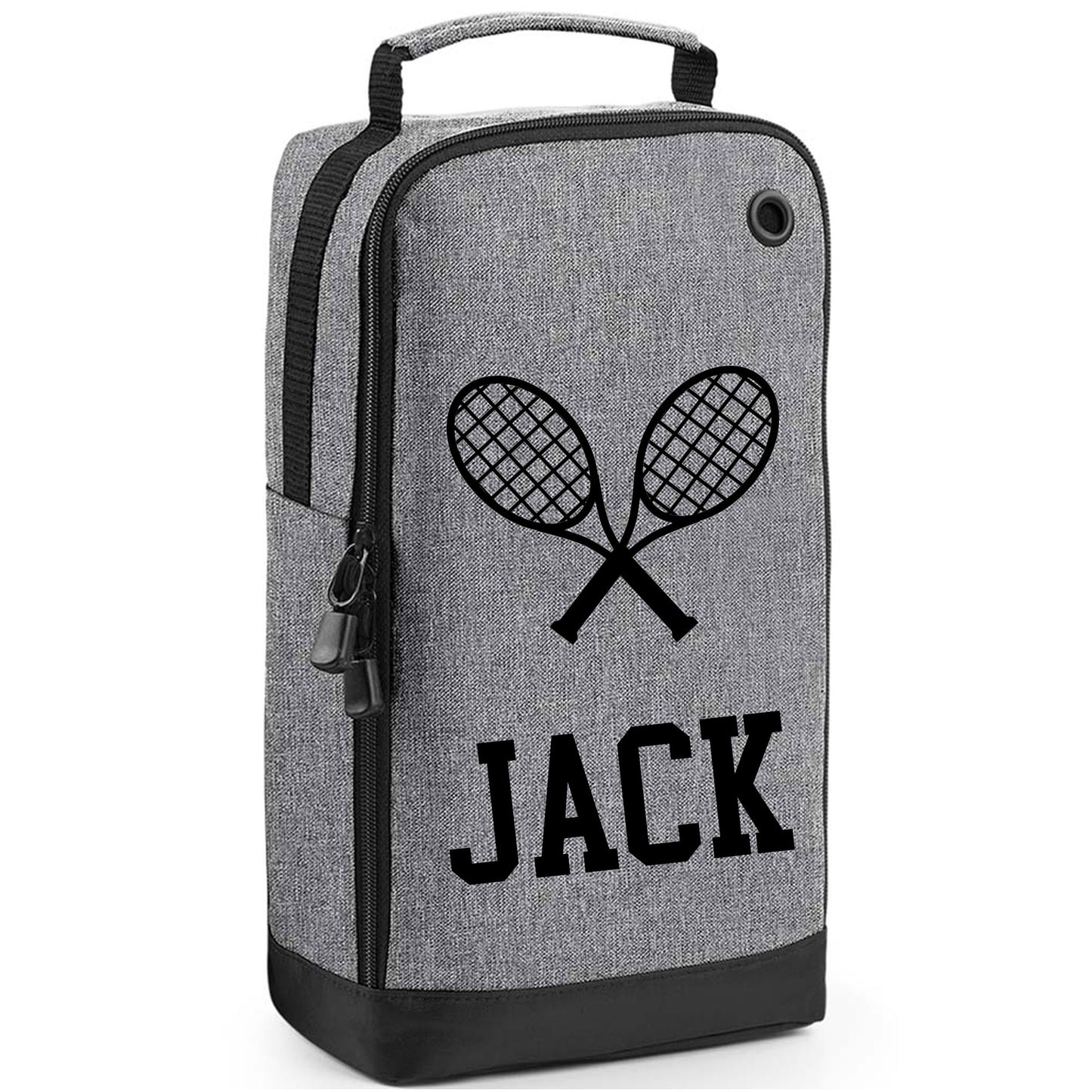 Personalised Tennis Shoe Bag with Design & Name - Always Looking Good - Grey