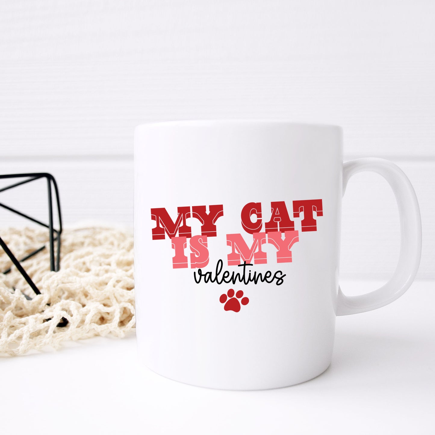 My Cat Is My Valentines Mug and/or Coaster Gift  - Always Looking Good -   