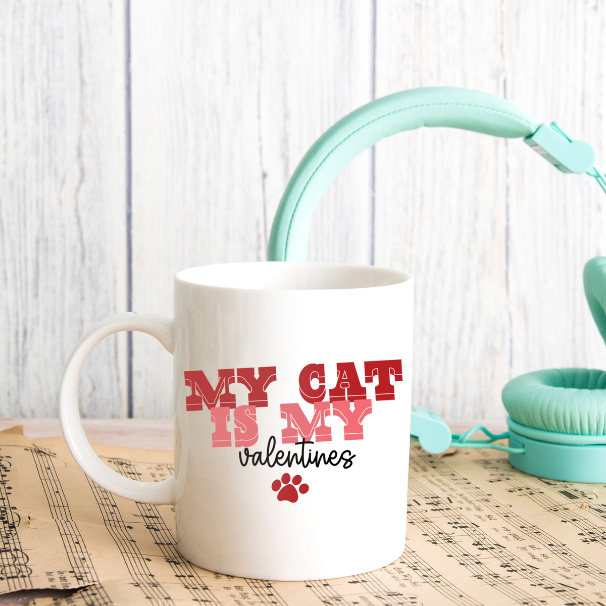 My Cat Is My Valentines Mug and/or Coaster Gift - Always Looking Good -