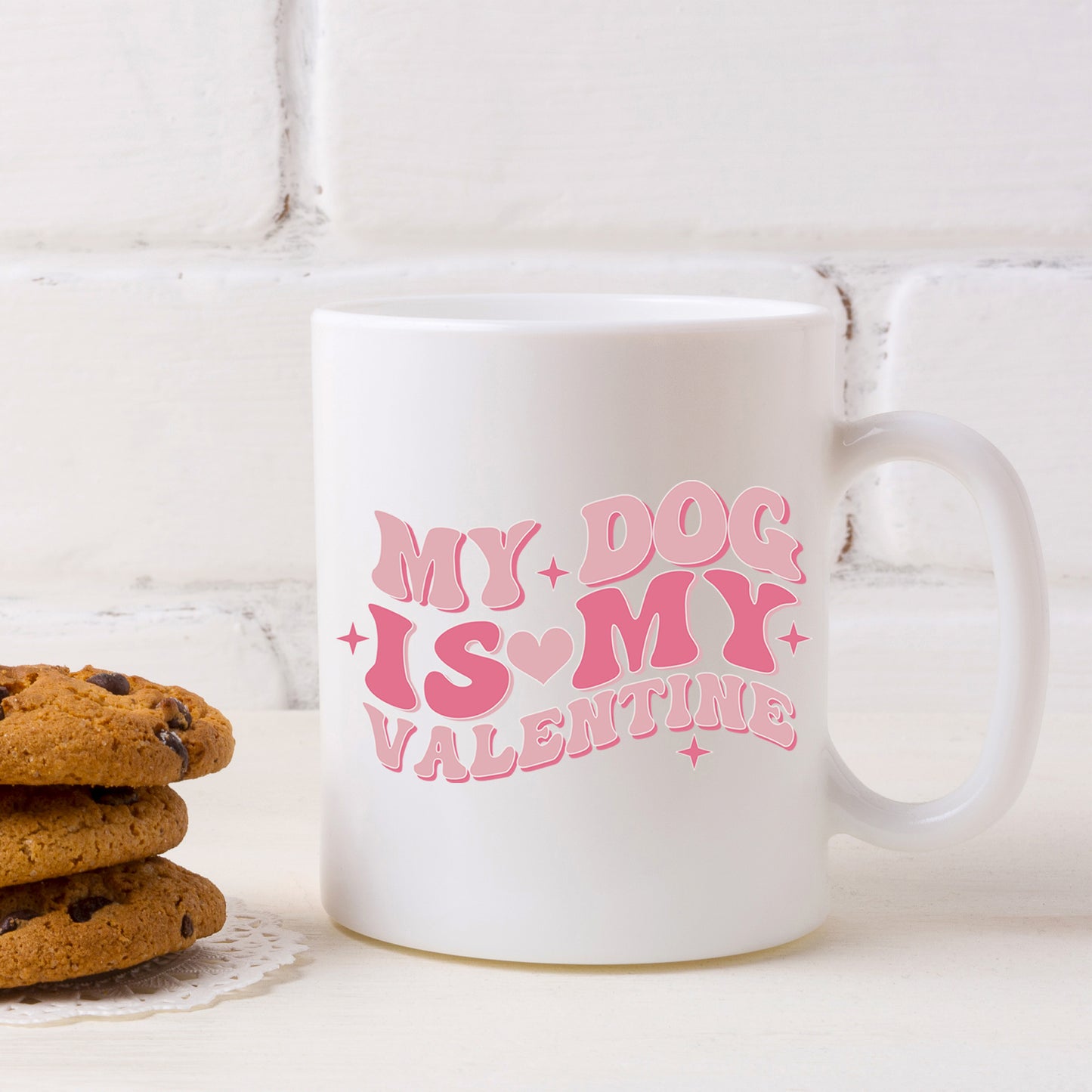 My Dog Is My Valentines Mug and/or Coaster Gift - Always Looking Good -