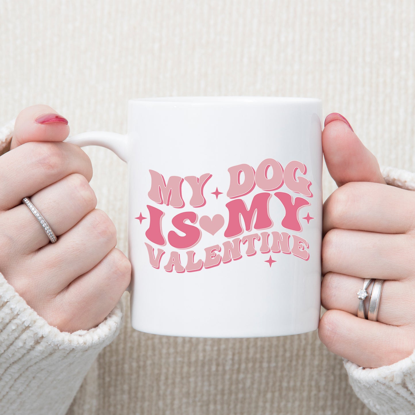 My Dog Is My Valentines Mug and/or Coaster Gift  - Always Looking Good -   