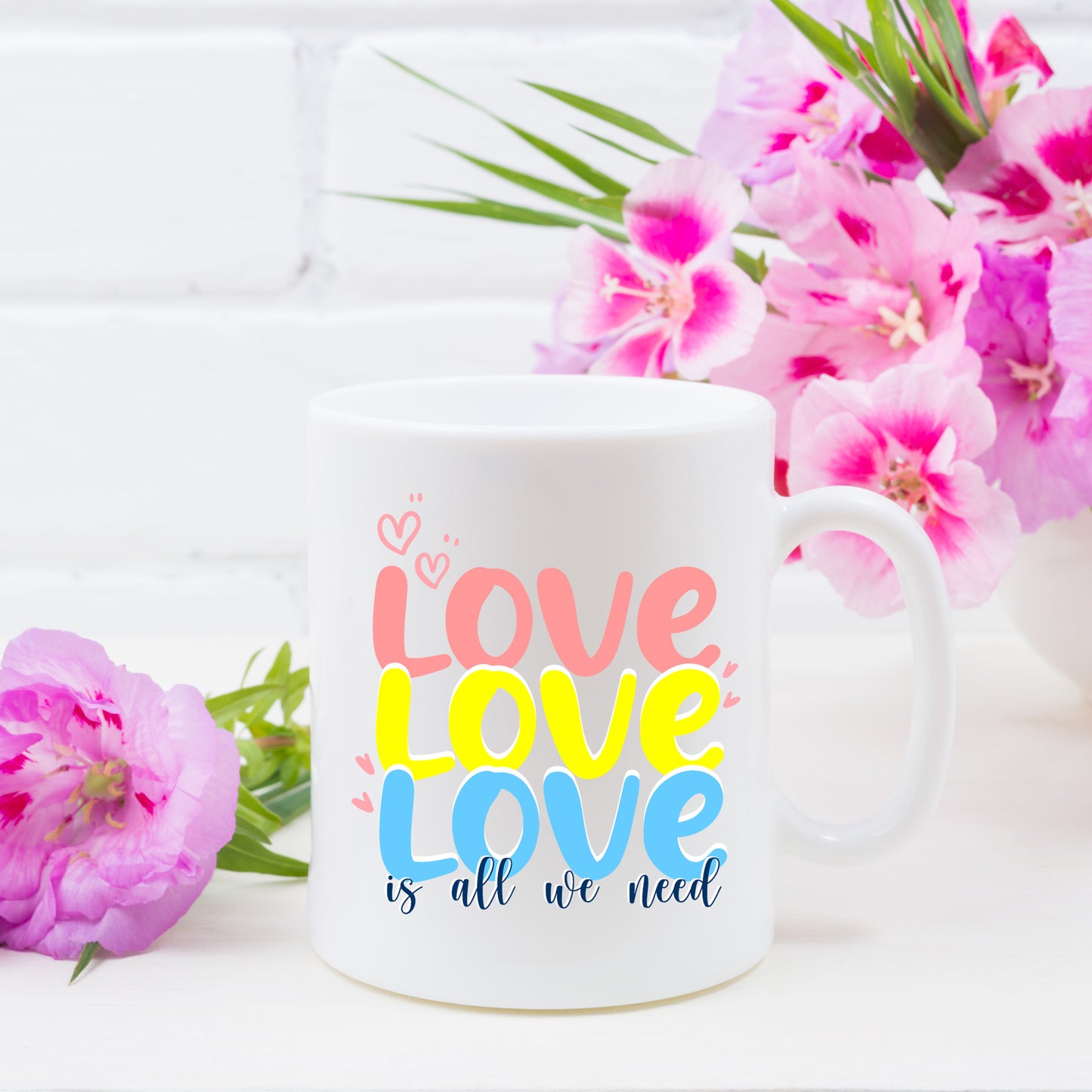 Love Is All We Need Mug and/or Coaster Gift  - Always Looking Good -   