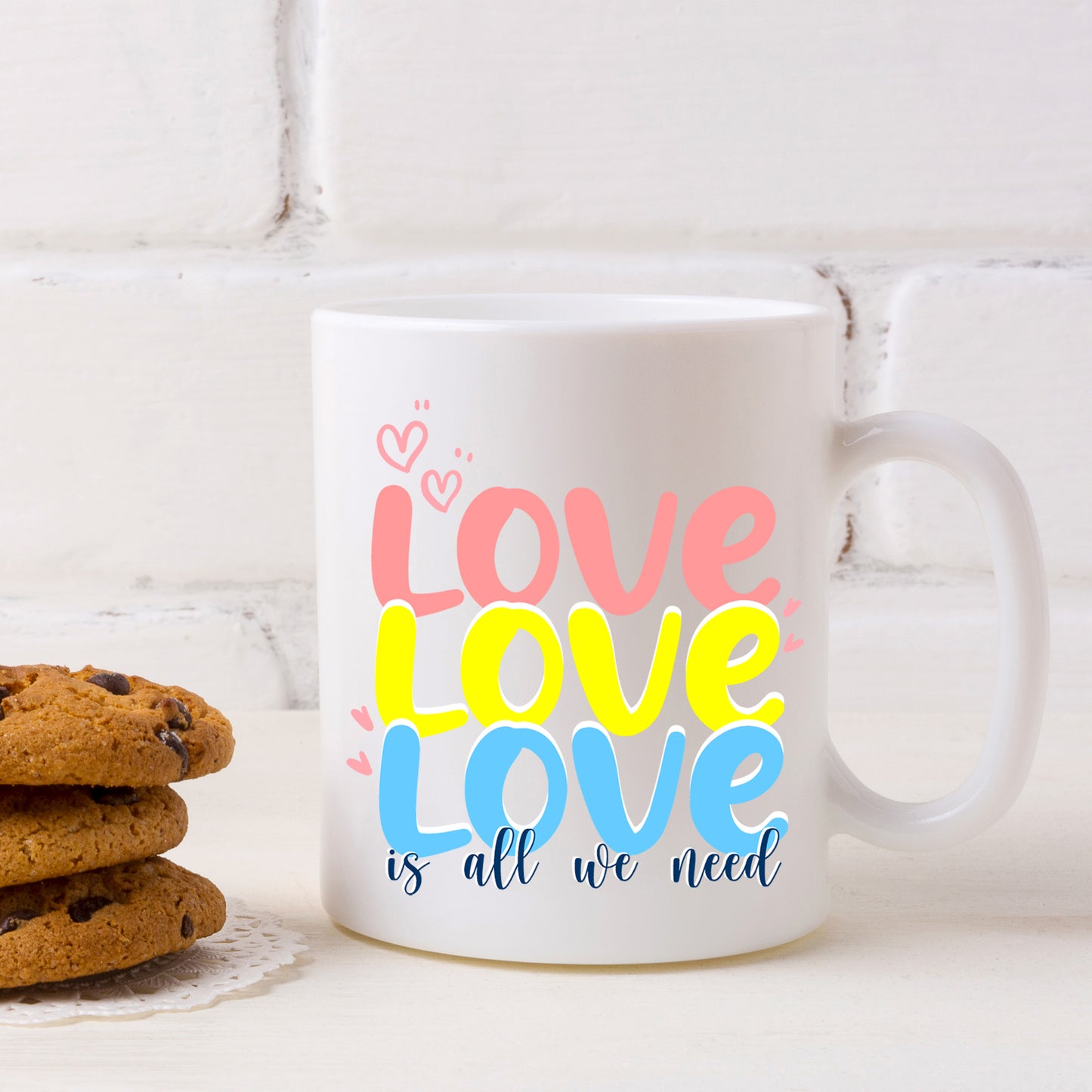 Love Is All We Need Mug and/or Coaster Gift  - Always Looking Good -   