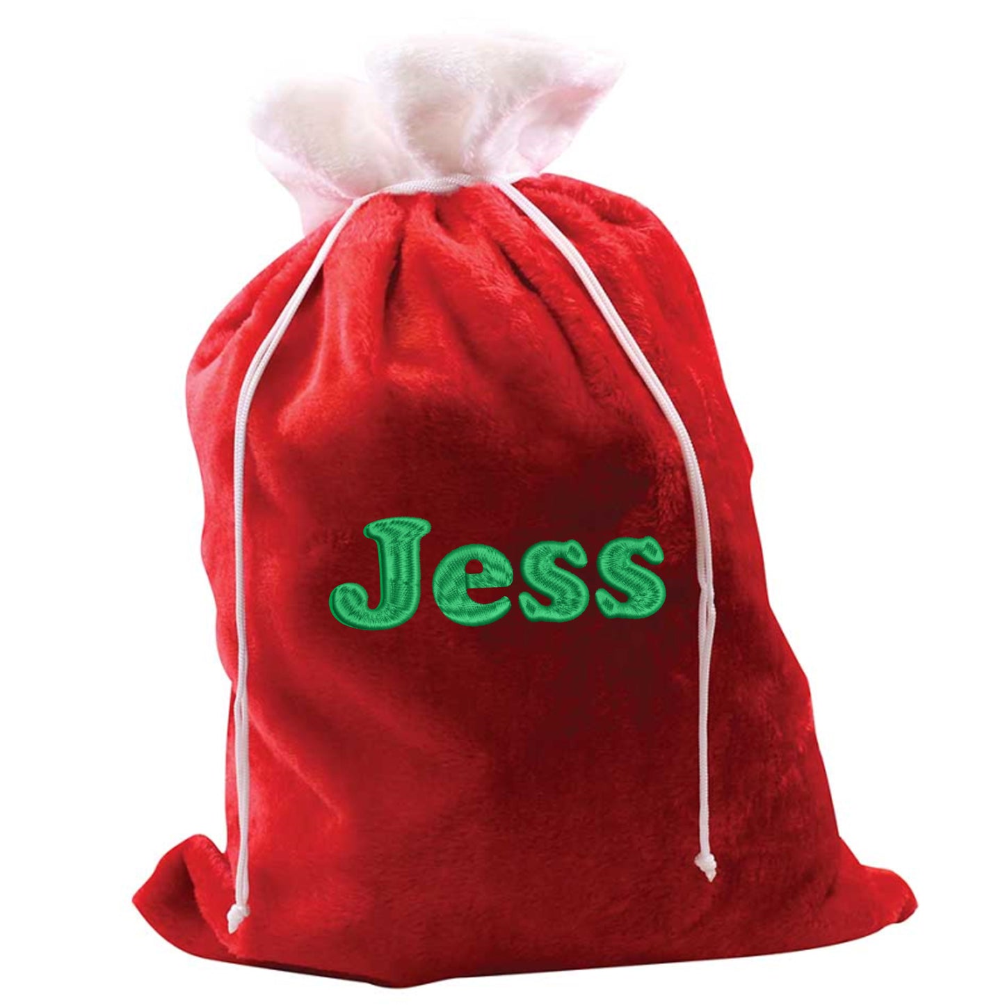 Personalised Embroidered Large Plush Santa Sack Stocking - Always Looking Good -