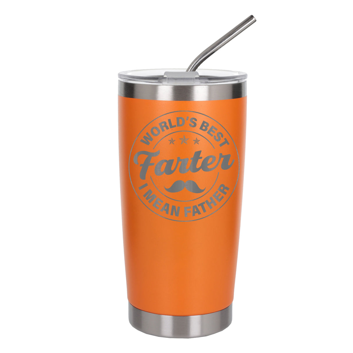 Best Farter I Mean Father Engraved Travel Mug for Dad