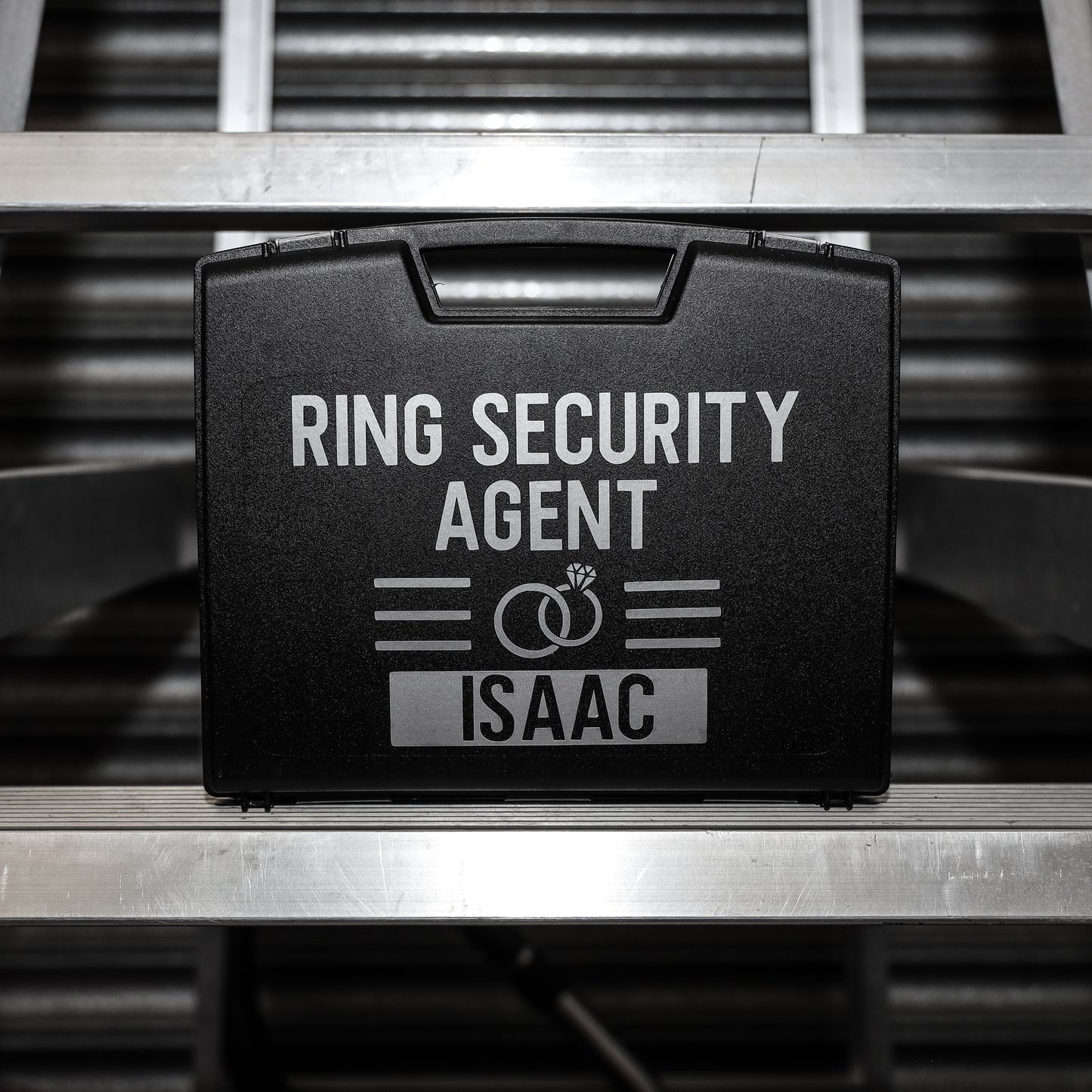 Personalised Pageboy Ring Security Box Briefcase  - Always Looking Good -   