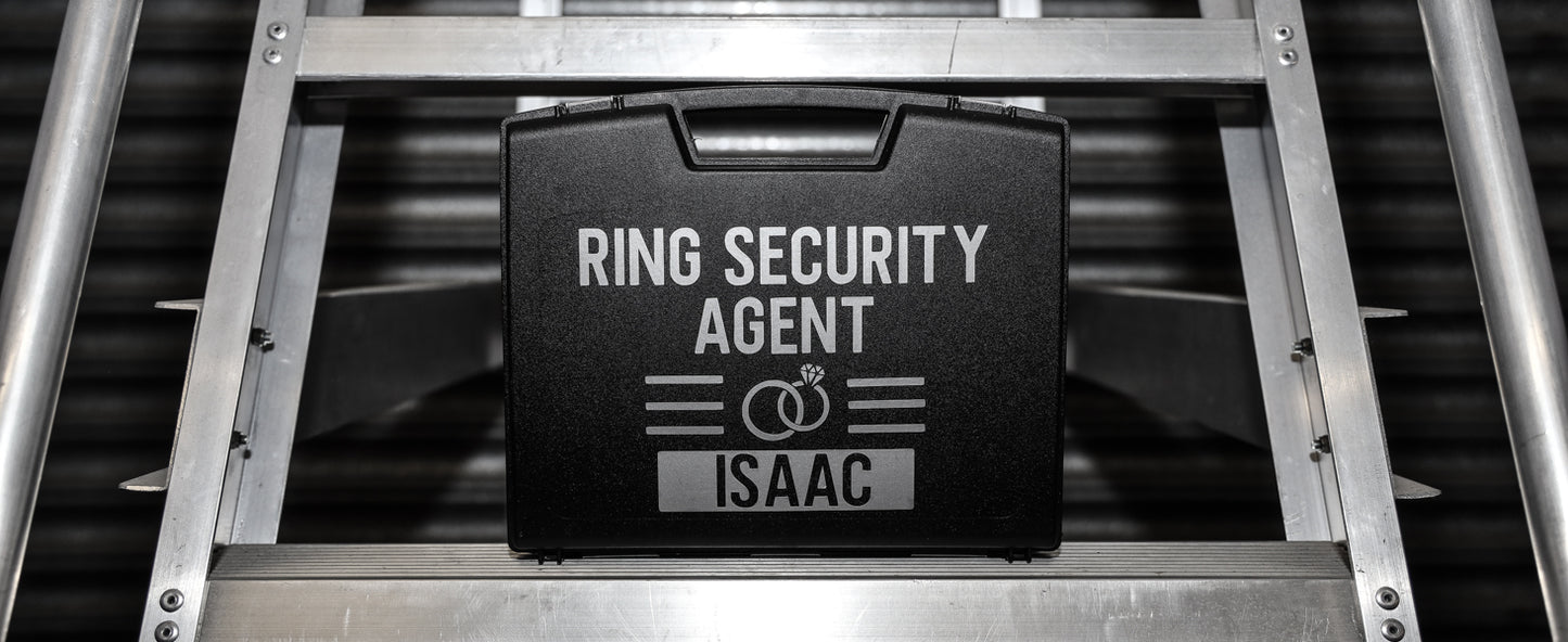 Personalised Pageboy Ring Security Box Briefcase - Always Looking Good - Briefcase on its own