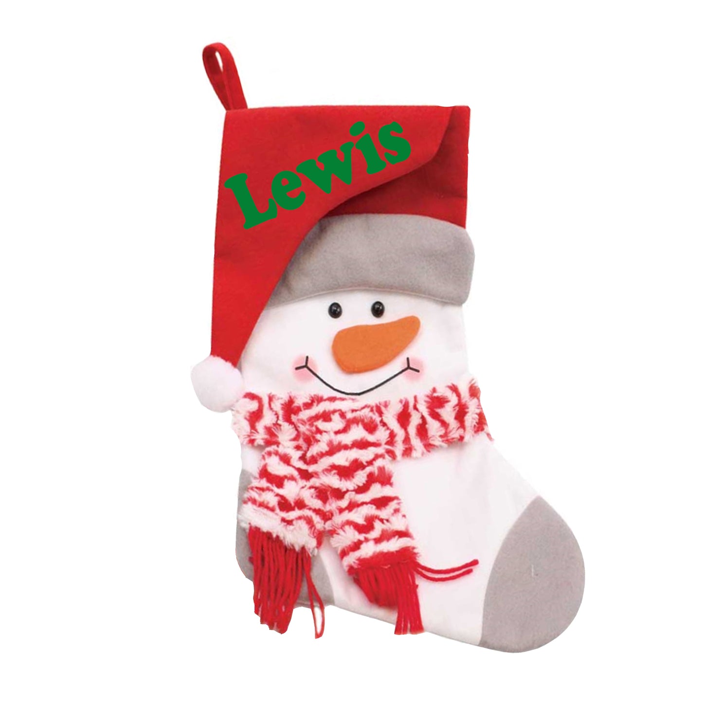 Embroidered Personalised 3D Christmas Stocking With Santa Or Snowman Design - Always Looking Good -
