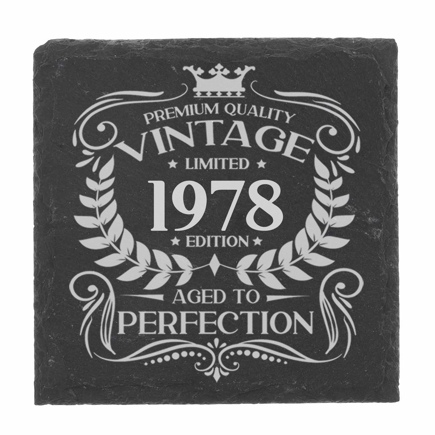 Personalised Vintage 1978 Mug and/or Coaster - Always Looking Good -