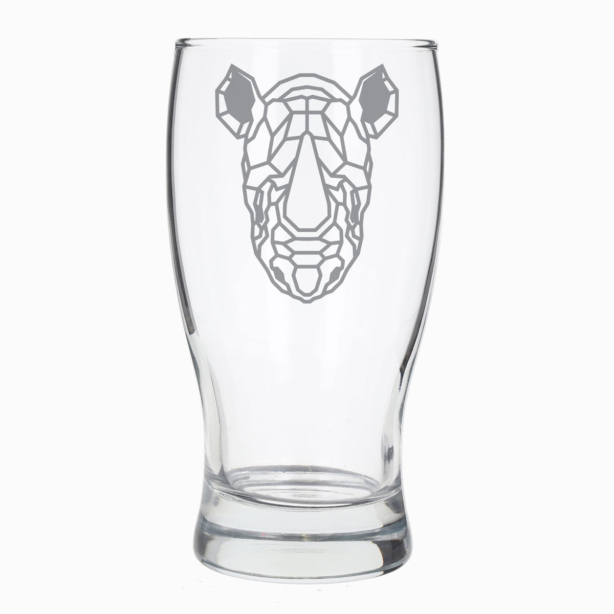 Rhino Engraved Pint Glass For Rhino Lovers - Always Looking Good -