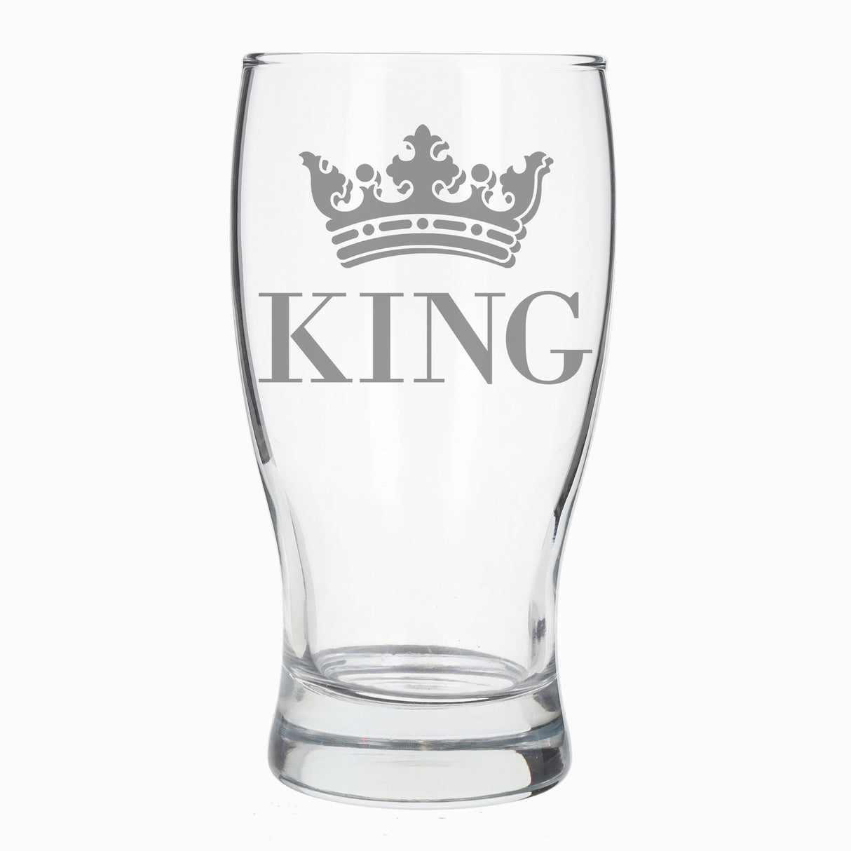 King Engraved Pint Glass - Always Looking Good -