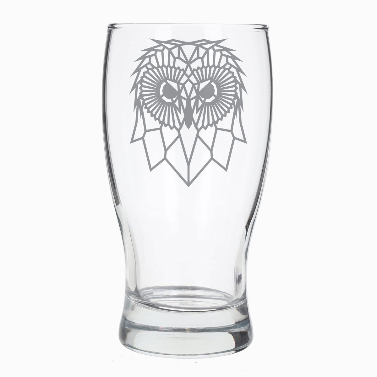 Cute Owl Engraved Beer Pint Glass - Always Looking Good -
