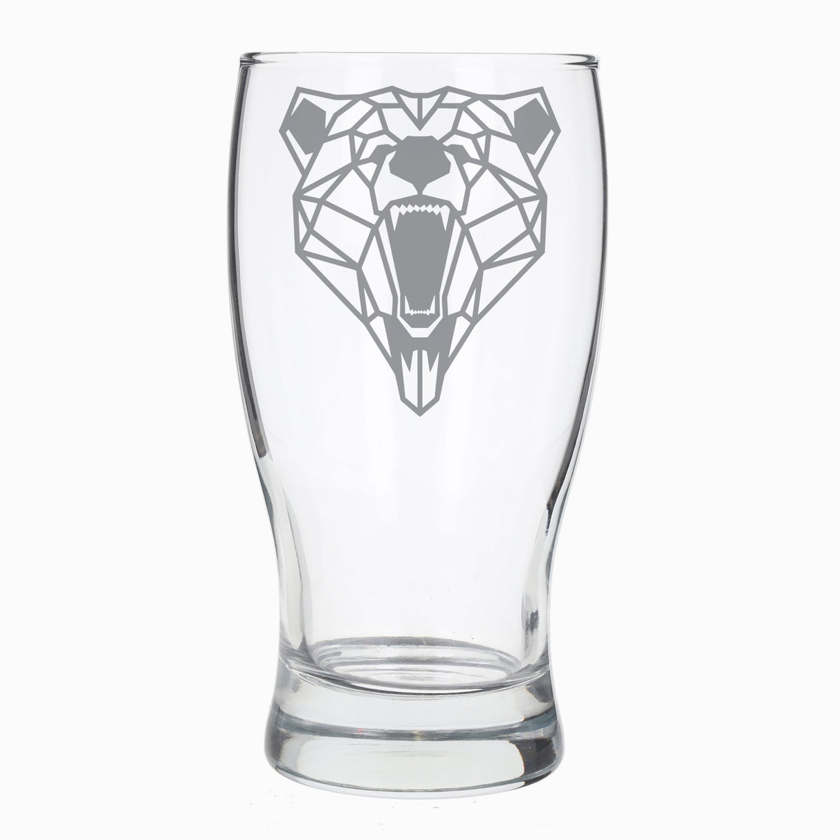 Grizzly Bear Engraved Beer Pint Glass - Always Looking Good -