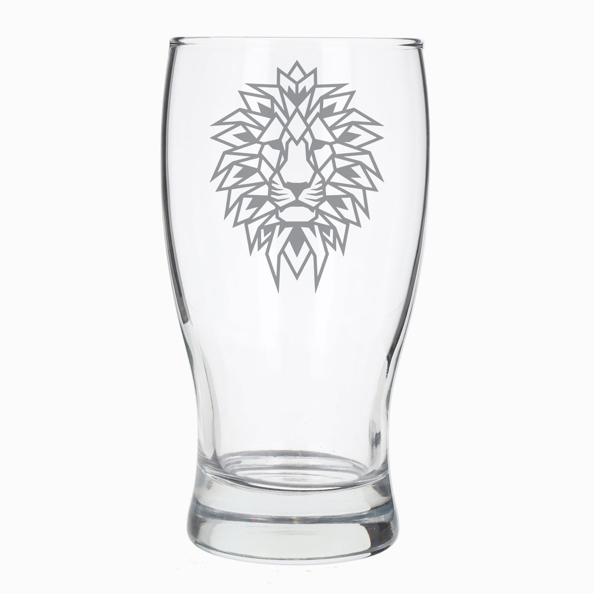 Lion Engraved Personalised Pint Glass - Always Looking Good -