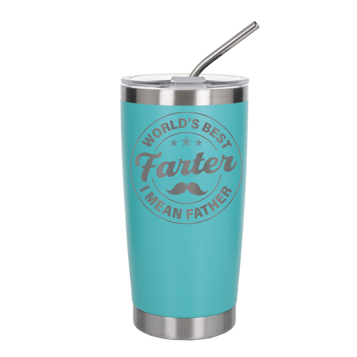 Best Farter I Mean Father Engraved Travel Mug for Dad