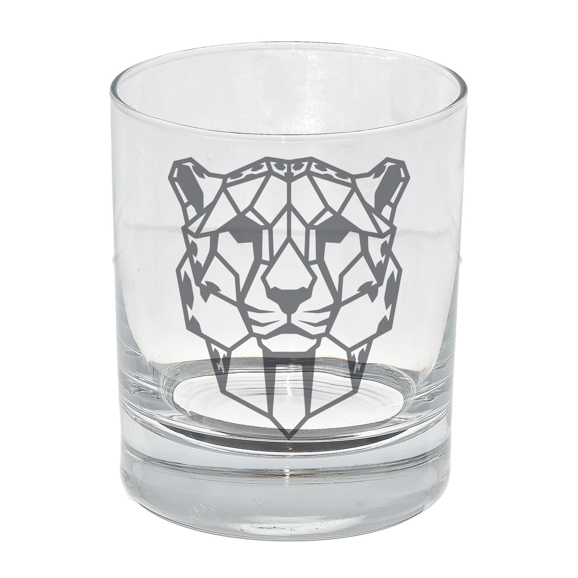 Cheetah Engraved Whisky Glass  - Always Looking Good -   