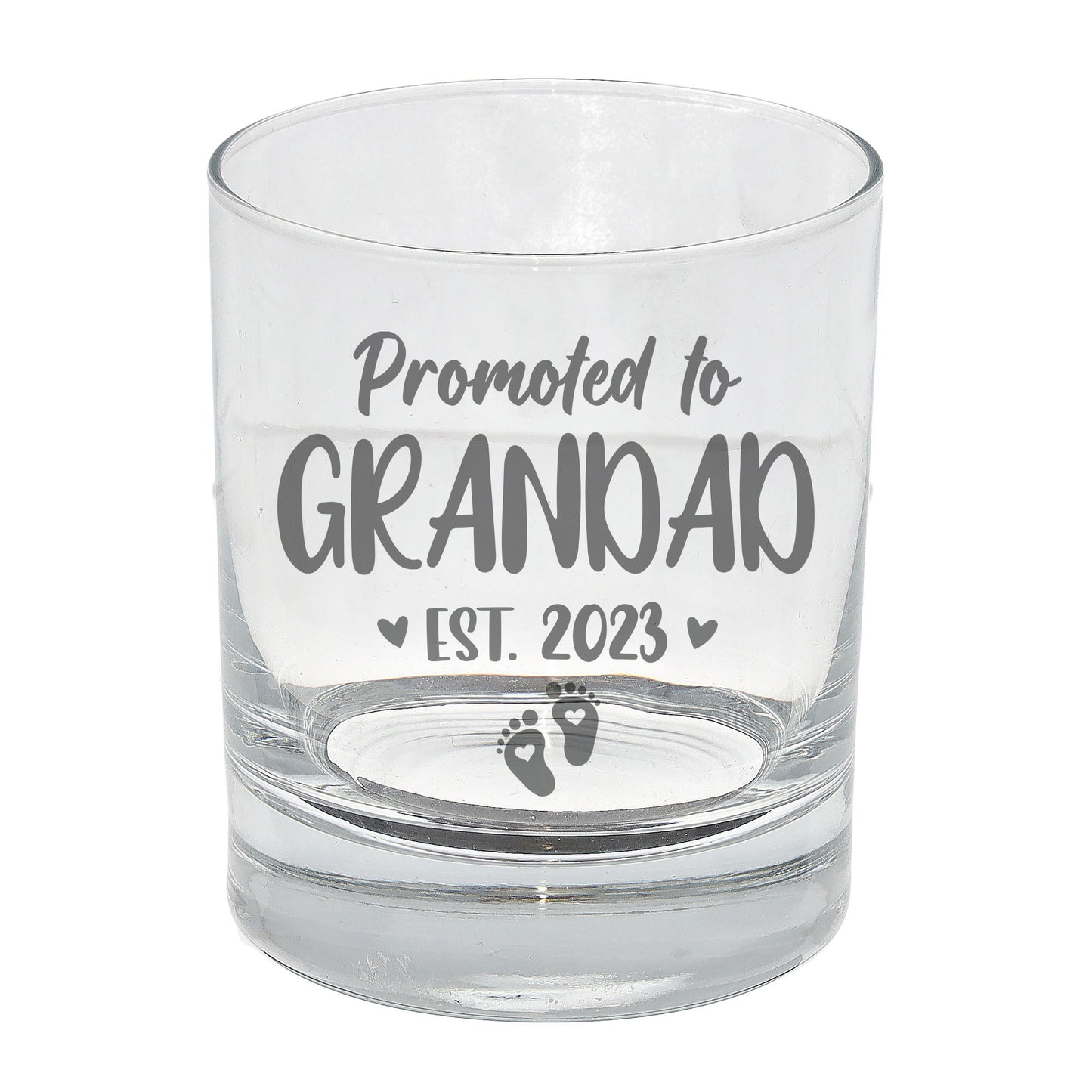 Promoted To Grandad Engraved Whisky Glass  - Always Looking Good -   