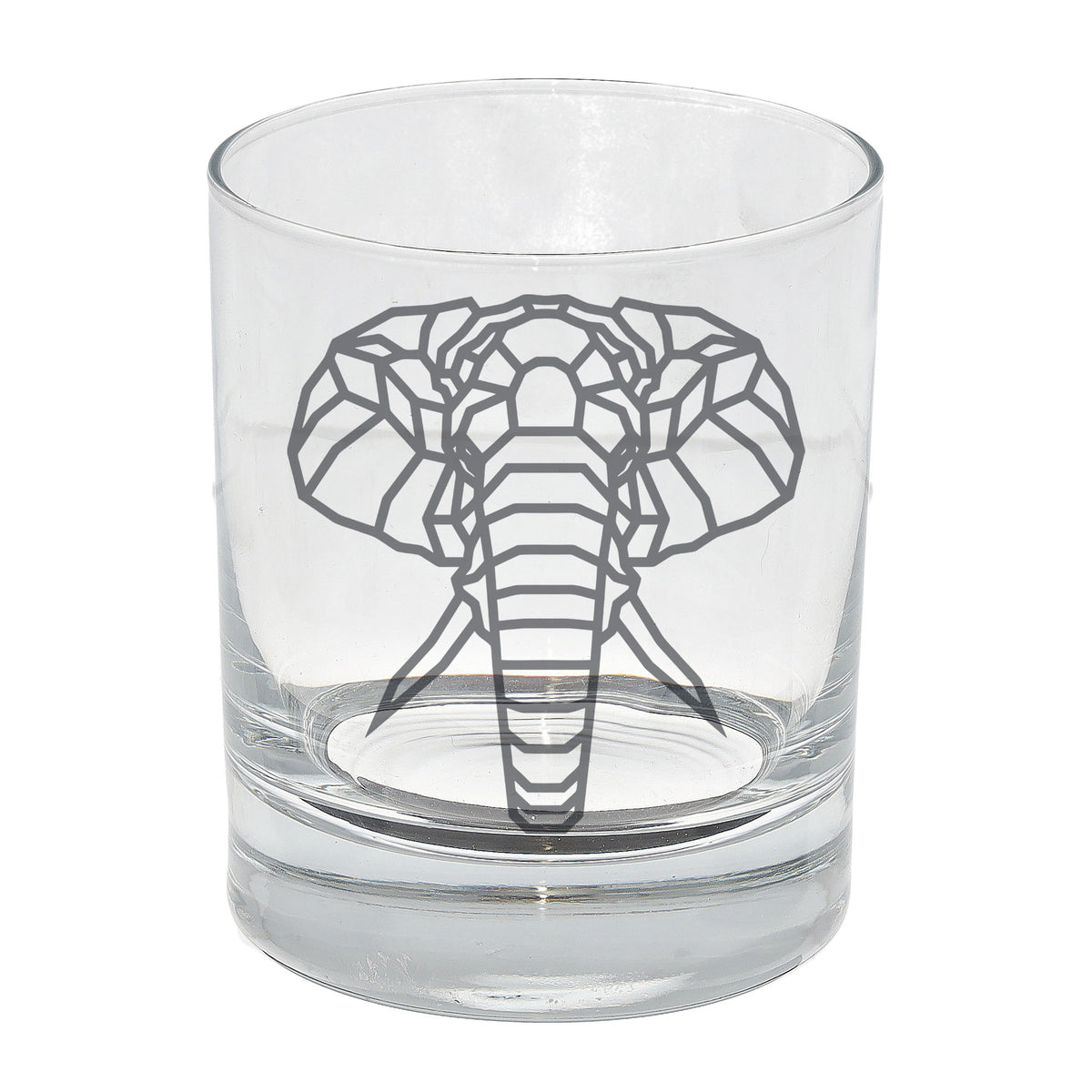 Elephant Engraved Whisky Glass - Always Looking Good -
