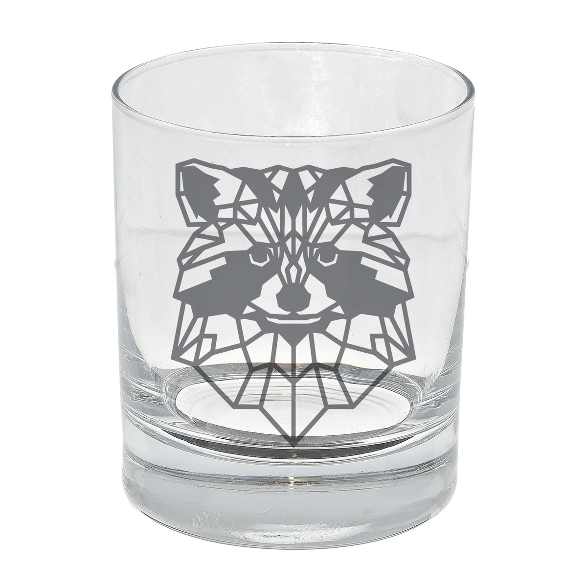 Racoon Engraved Whisky Glass - Always Looking Good -