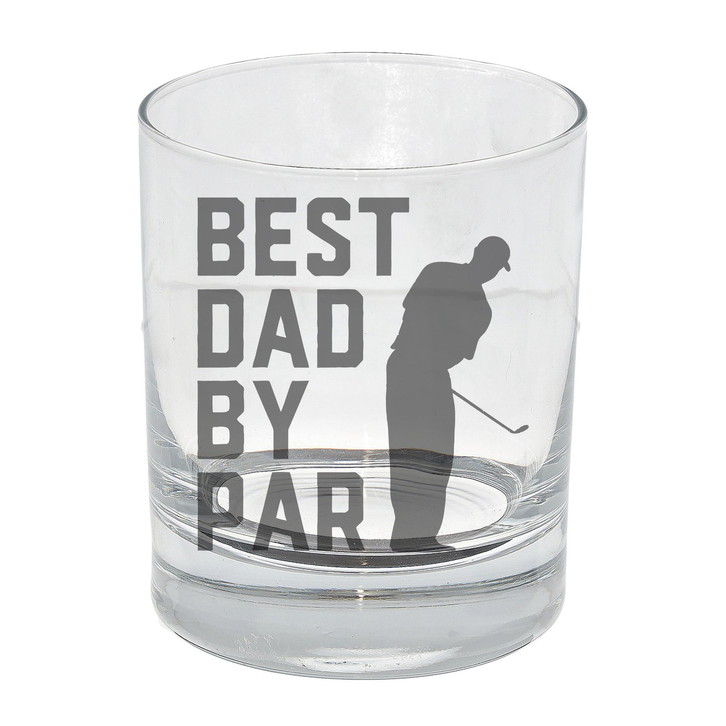 Best Dad By Par Engraved Whisky Glass and/or Coaster Gifts for Golf Dad - Always Looking Good -