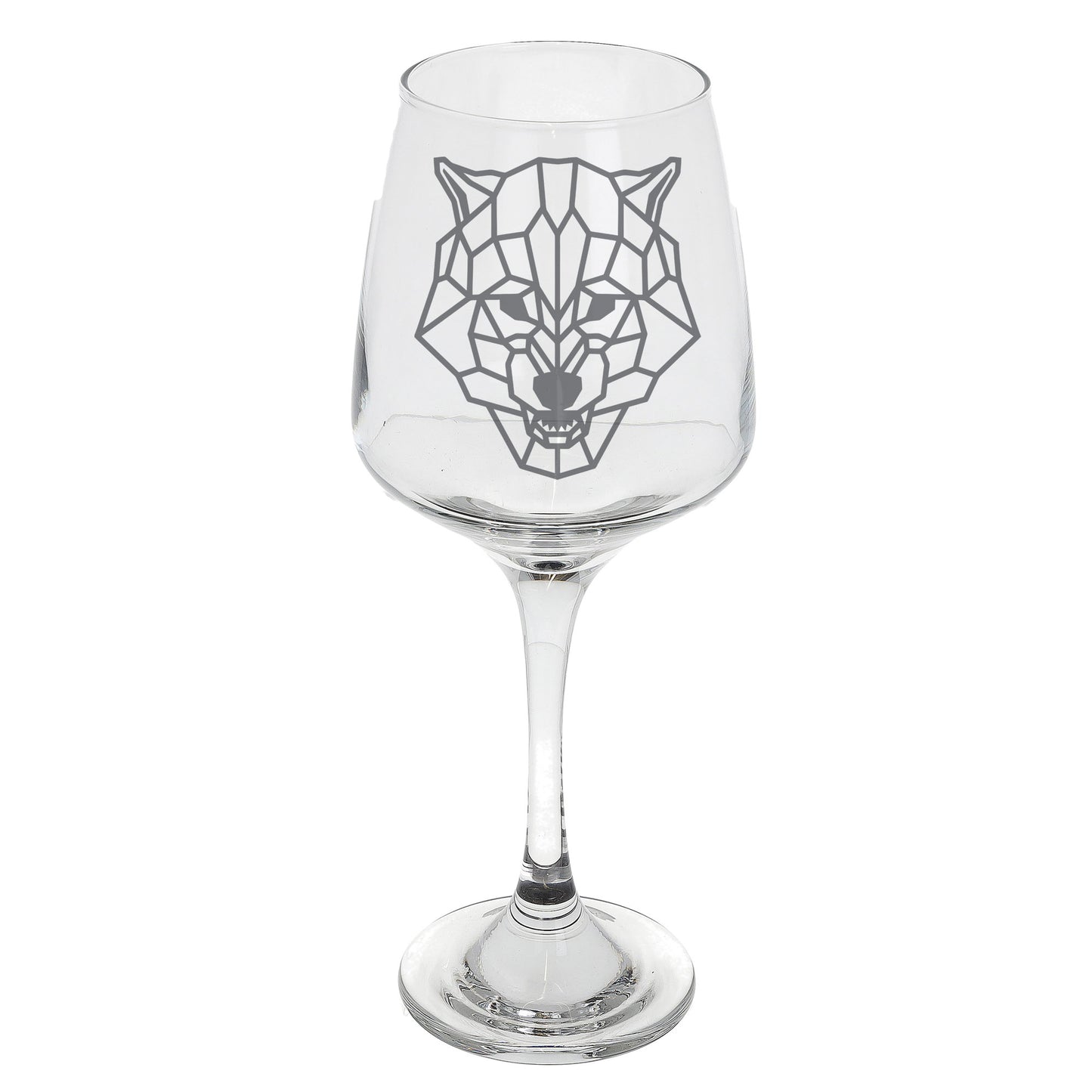 Wolf Engraved Wine Glass - Always Looking Good -