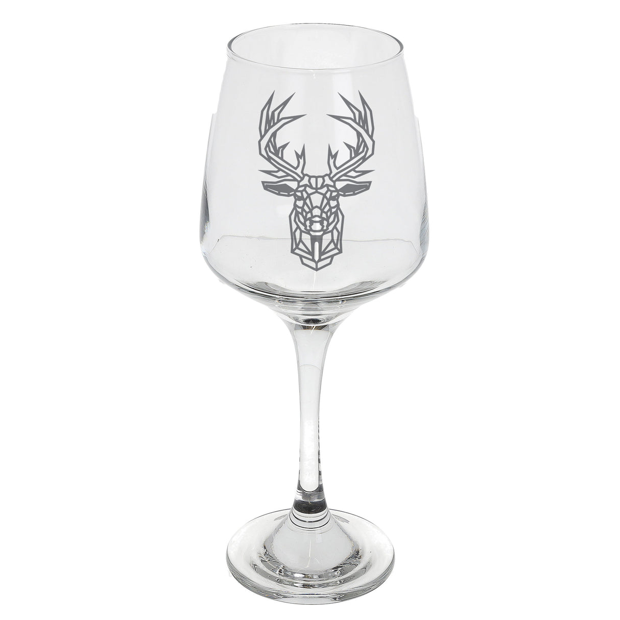 Stag Engraved Wine Glass - Always Looking Good -