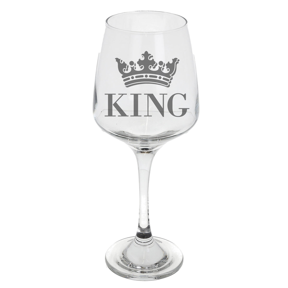 King Engraved Wine Glass - Always Looking Good -