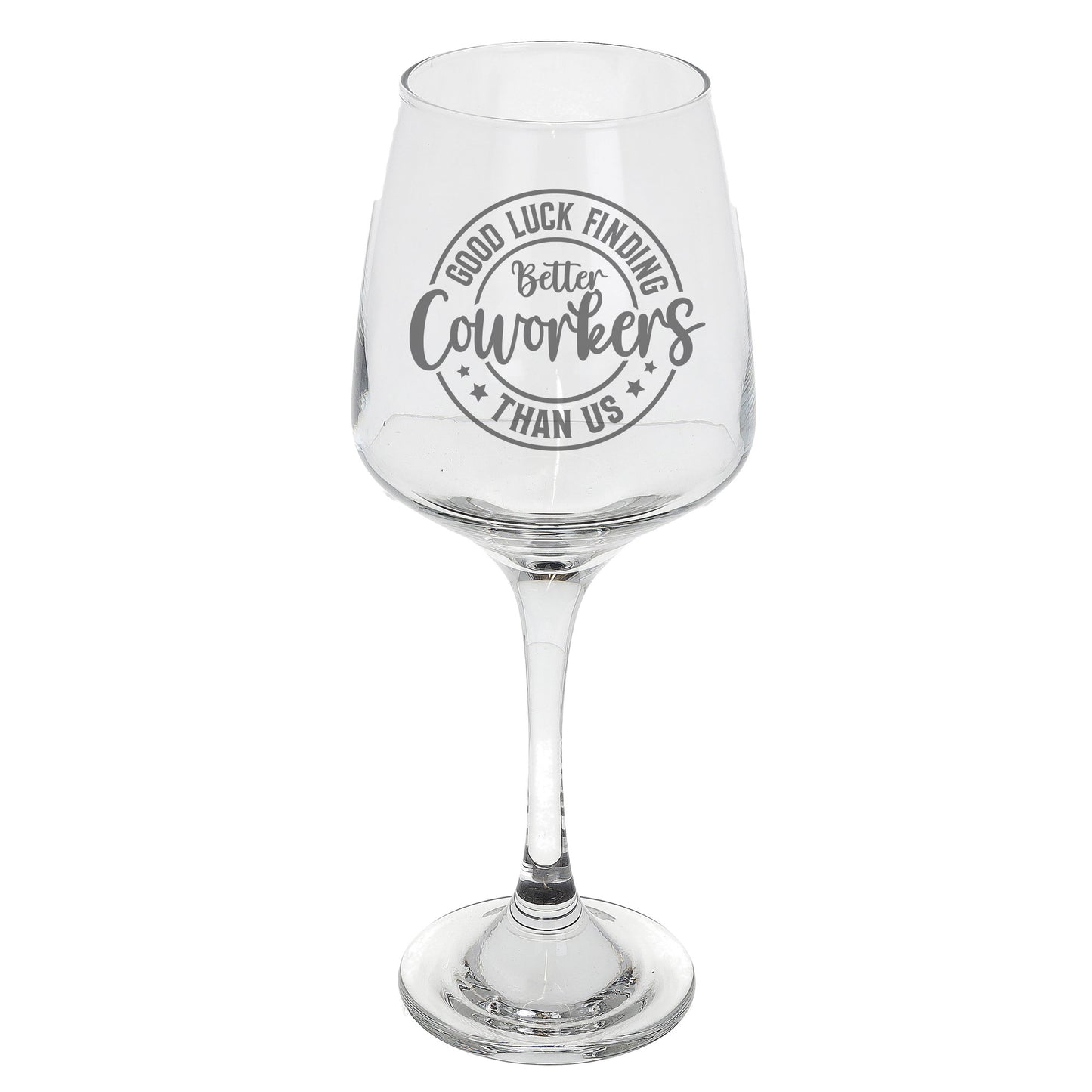 Better Coworker Engraved Wine Glass & Coaster – Farewell Gift for Office Colleague