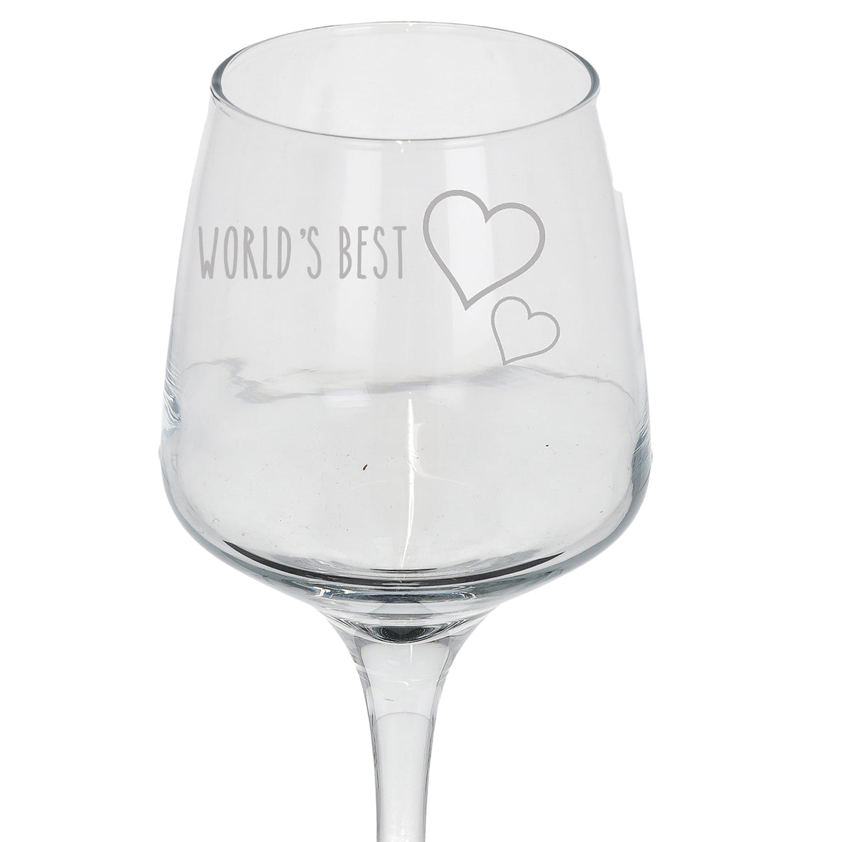 "World's Best" Personalised Engraved Wine Glass Gift