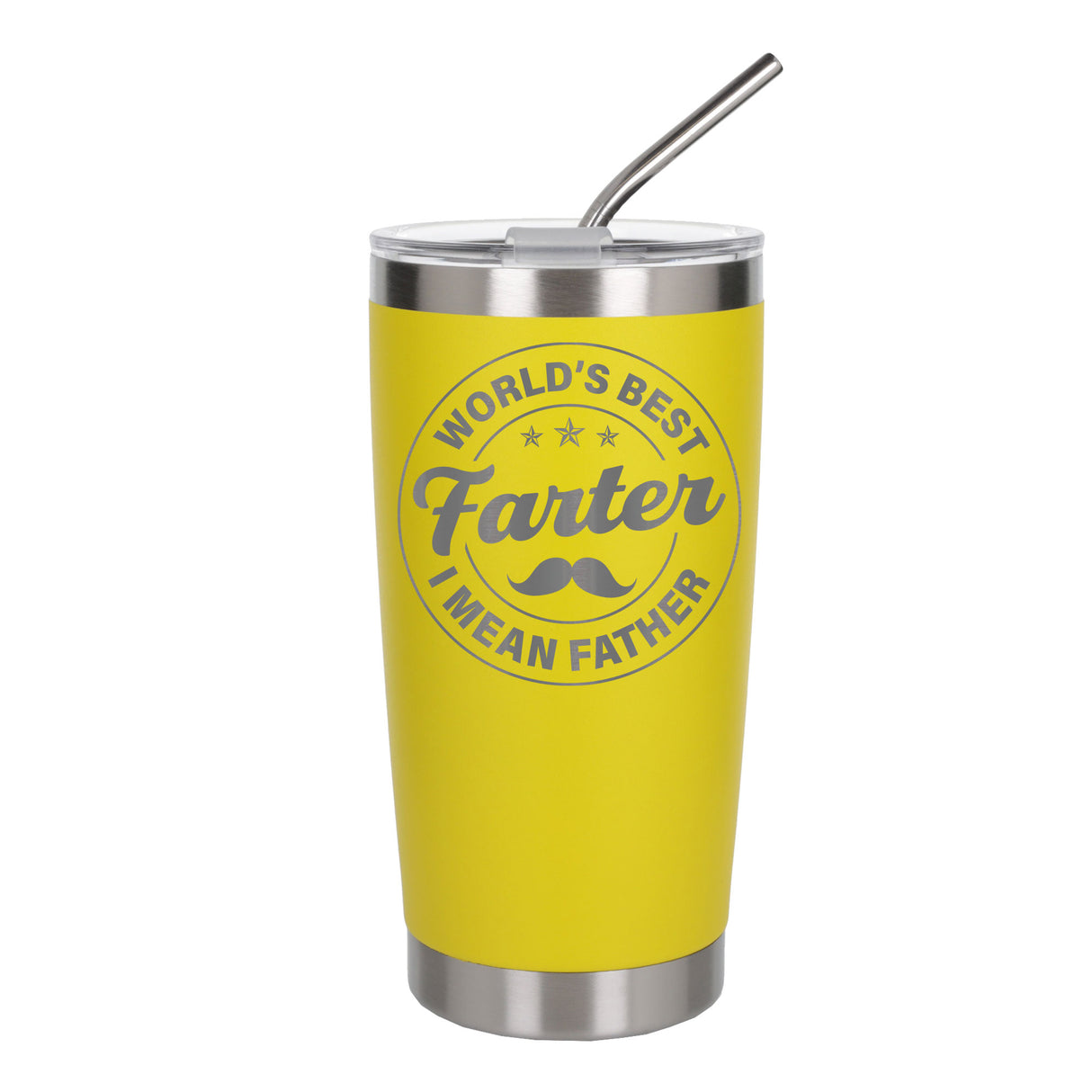 Best Farter I Mean Father Engraved Travel Mug for Dad